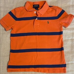 Polo by Ralph Lauren Kids Orange and Blue Polo Shirt